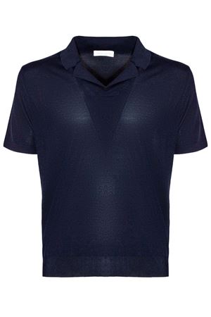 Polo in maglia navy blu ROBERTO COLLINA | 261MYA1602410